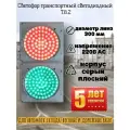 Светофор двухсекционный Т.8.2 220В для автомоек, весовых, склада, дорожных работ