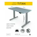 StolStoya Стол офисный с регулировкой высоты титан 120х65 SE221ISS12065