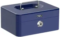 Ящик для денег Deli ET503 9x20x16 синий