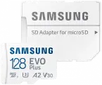 SD Micro 128 Gb, Class 10, SDXC, Samsung MB-MC128KAEU EVO PLUS, 1 адаптер
