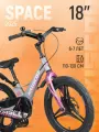 Велосипед двухколесный детский Maxiscoo SPACE Делюкс 18 (2025) MSC-S1843D