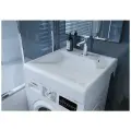 Раковина над стиральной машиной престиж 600х600х85 с кронштейнами б/сифона