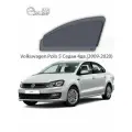 Каркасные автошторки на передние боковые окна Volkswagen Polo 5 Седан 4дв.(2009-2020)