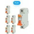 Автоматический выключатель TDM Electric ВА47-29 1P 10А характеристика C (комплект из 6 шт.)