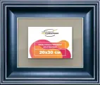 Рамка 20x30 для постера и фотографий, пластиковая, багетная, со стеклом и задником, ВсеПодрамники