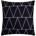 Чехол для подушки Этель Геометрия «Зигзаги», 40x40 см, черный/белый