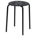 Табурет IKEA MARIUS 101.356.59, складной, черный, 45х32 см