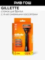 GILLETTE Fusion Бритва и 4 сменные кассеты