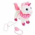 Интерактивная игрушка МОЙ питомец JX-14167 единорог Дейзи 22см на поводке ходит, озвучен