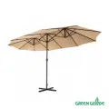 Зонт садовый Green Glade 4333 светло-коричневый с крестовиной