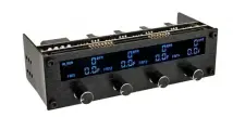 5,25 Панель Lamptron FC6 SYNC, для контроля скорости и подсветки вентиляторов, черная