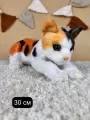 Мягкая игрушка котенок, кошечка Реалистичный кот, антистресс, 30см