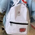 Белое рюкзак Hello Kitty, мультяшная студенческая дорожная сумка для хранения вещей