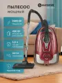 Пылесос для дома Eurostek EVC-3514, Мощность всасывания 450 Вт, Объем пылесборника 3.5 л, Автоматическая смотка шнура, Регулировка скорости, Красный