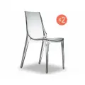Комплект из 2 прозрачных стульев Scab Design Vanity Set 2