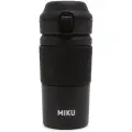 Термокружка Miku TH-MGC-380-BLK с кнопкой, черный, 0,38 л