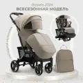 Детская прогулочная коляска Babalo future 2024 NEW Хаки, Рама черная, механическая спинка, сумка в комплекте