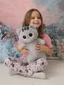 Мягкая игрушка Котенок Лупоглазик 40 см серый