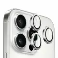 Защитное стекло на камеру BlueO Camera lens Armor Aluminium для iPhone 16 Pro/16 Pro Max, 3 шт. (+installer) Серебристый бриллиант