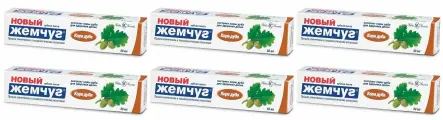 Новый Жемчуг зубная паста кора дуба 50мл 6 шт