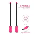 Булавы для художественной гимнастики вставляющиеся INDIGO (пластик, каучук) IN017 Черно-розовый