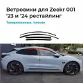 Ветровики на стекла от воды и дождя/аксессуар Zeekr 001