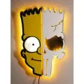 Настенный светильник ручной работы Барт Симпсон размер 35*22 см