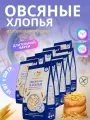 Хлопья овсяные длительной варки из голозерного овса, без глютена, 10 шт по 350 гр, Сташевское
