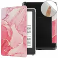 Чехол-книжка CLEAR TPU для Amazon Kindle 11 / 12 (6, 2022/2024 г.) Marble Red
