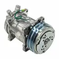 Компрессор кондиционера Sanden 5H14 (12V, А2) выходы вертикальные (O-ring) 3/4 - 7/8 универсальный