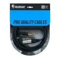 Кабель HeadMade PRO Extension Jack 6.3(F) to Jack 6.3(M), 3 м, черный