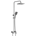 Душевая система для ванны однорычажная Shevanik S9636T, Оружейная сталь