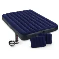 Intex 64765 Надувной матрас 152 х 203 х 25 см Classic с подушками и насосом, до 272 кг