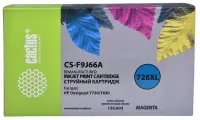 Картридж струйный Cactus CS-F9J66A 728XL пурпурный (130мл) для HP DJ T730/T830
