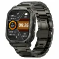 KOSPET TANK M3 умные/смарт часы Мужские часы военного образца, Поддержка вызовов по Bluetooth， которые поддерживают погружения на глубину до 50 метров и работают в режиме ожидания до 60 дней.100+ спортивных режимов. С металлическим браслетом