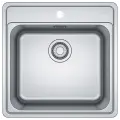 Интегрированная кухонная мойка 51х51см, FRANKE BCX 210-51 TL, полированное серый металлик