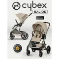 NEW Коляска прогулочная Cybex Balios S LUX NEW 2026 Almond Beige с дождевиком