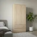 Шкаф для одежды STARK ШКЯ-2, шкаф распашной, Дуб сонома, 90 х 200,3 х 50 см (ШхВхГ)