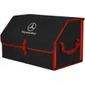 Органайзер-саквояж Союз в багажник Mercedes (Мерседес), размер XL. Цвет: черный с красной окантовкой.