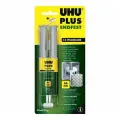 Клей эпоксидный UHU Plus EndFest, двухкомпонентный, 25 г, в шприце, в блистере, 45585