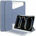 Чехол для iPad Pro 13 (2024) с клавиатурой фиолетовый
