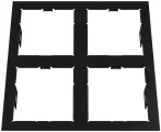 Рамка 214547 DOMINO QUADRO 2х2 MR16 черный LightStar