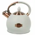 Daniks чайник для плиты из нержавеющей стали со свистком, 2.5 л, бежевый