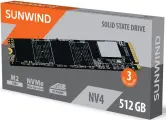 SSD накопитель SunWind NV4 SWSSD512GN4 512ГБ, M.2 2280, PCIe 4.0 x4, NVMe, M.2, rtl