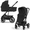Коляска 2 в 1 Cybex Talos S Lux BLK Moon Black с дождевиками