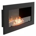 Каминокомплект: Биокамин Firelight BFP/W-110+Набор керамических камней М, черные