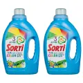 Гель для стирки Sorti, для цветного белья, антибактериальный, 1200 г, 2 шт