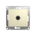 Розетка TV, механизм Glossa Schneider Electric, Бежевая (комплект из 10 шт)