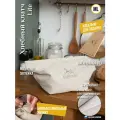 Льняной Хлебный клатч Esperto Lite ML, хлебница, белорусский лён, контейнер для еды, подарок, цвет бежевый, (6,3 л.)