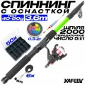 Удочка для рыбалки летняя телескопическая Оснащенная-сборная 3,6 м с оснасткой
